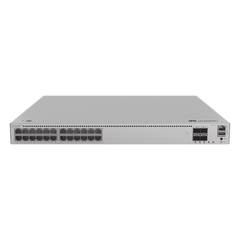 Switch de Distribución/Core Gigabit Administrable PoE Capa 3 / 24 puertos 1000/2.5Gbps (PoE) / 4 Puertos 10GE SFP+ Uplink / ERPS / Rutas Estáticas / iStack / PoE Perpetuo / 400W / Administración Nube Gratis