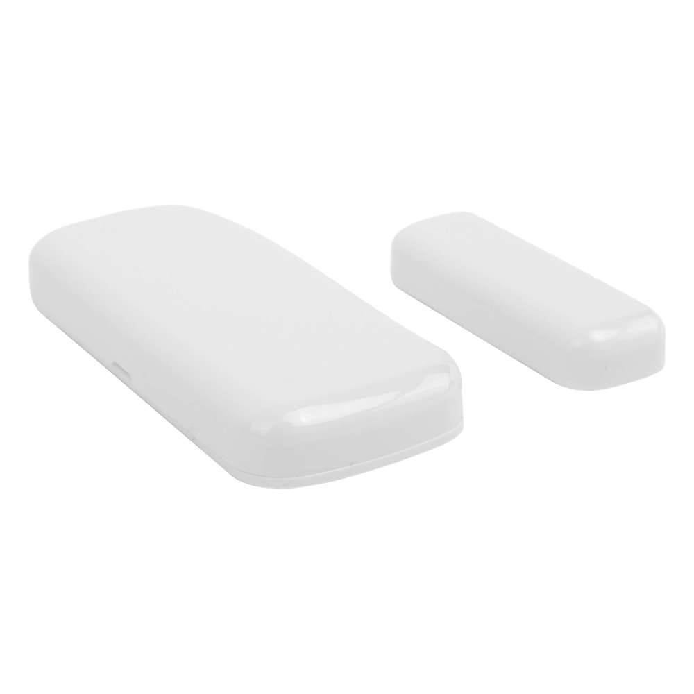 Contacto magnético inalámbrico compacto para puertas y ventanas, con LED de señal y batería baja