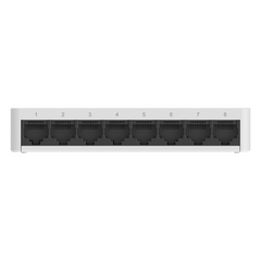 Switch no administrable, Visible en la Topología de la Nube, con 8 puertos 10/100 Mbps