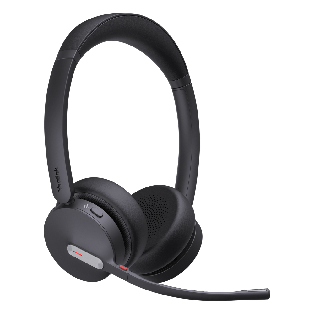 Auriculares estéreo Yealink WH64 edición UC/ Base DECT y auriculares con Bluetooth integrado/ Triple conexión/ Cancelación de ruido con 3 micrófonos
