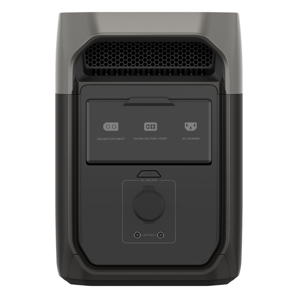 Estación de Energía Portátil Delta 3 1024Wh Litio LFP / 6 AC 1800 W (Max. 2600W con X-Boost) / 4 USB-C 100W / Capacidad para Aumentar Respaldo / Cargador de Coche 10A a 12.6V / Conectividad WiFi y Bluetooth (App) / Carga Solar 500W Ma