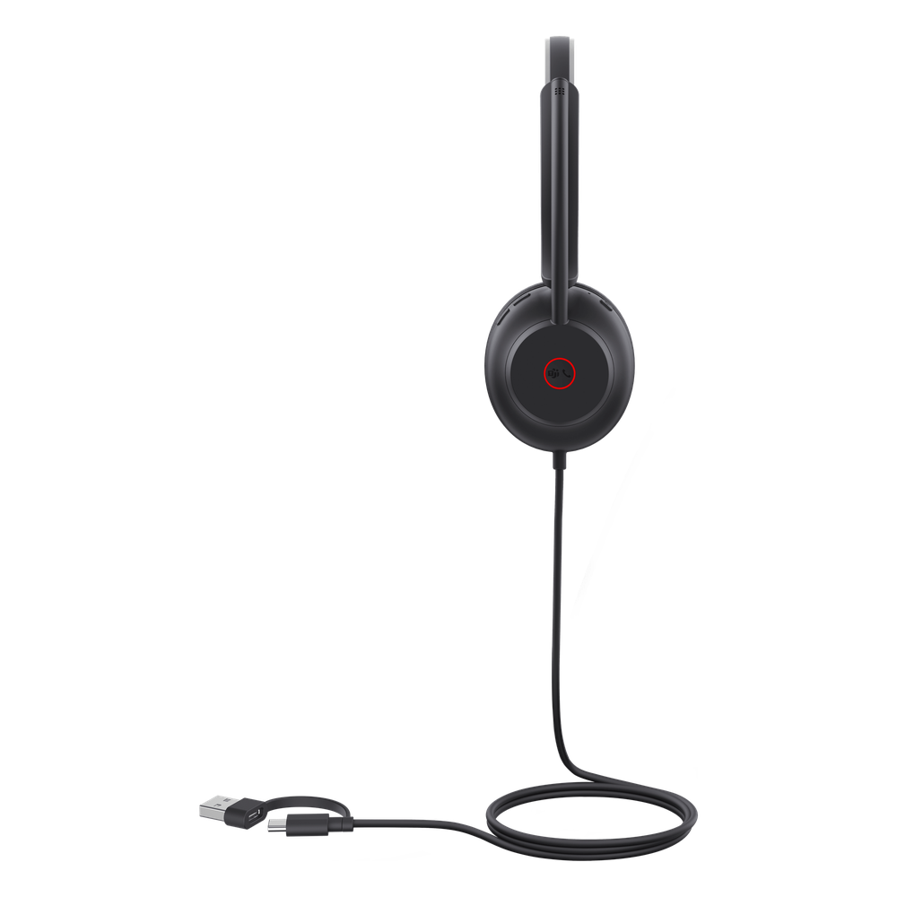 Auriculares Yealink UH35 Mono con cancelación de ruido por USB-C/A e indicador de ocupado
