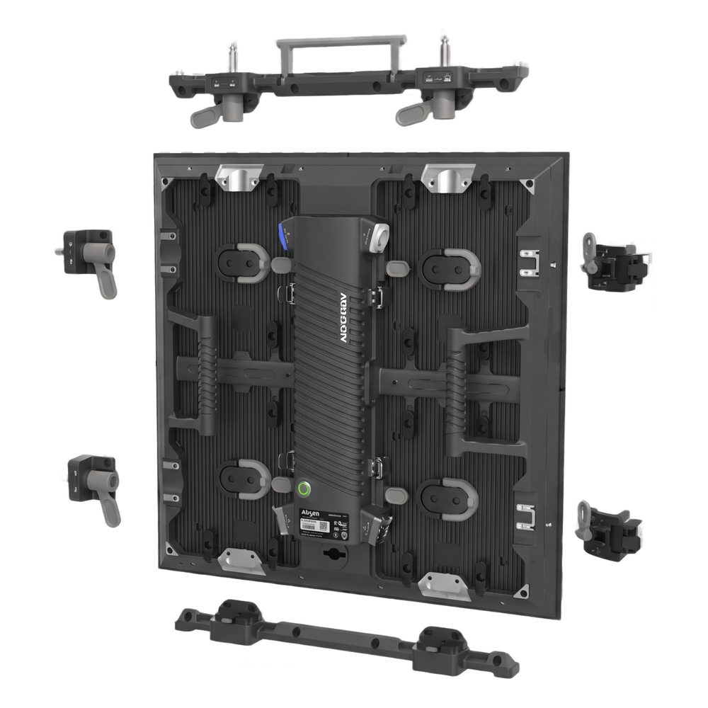 Gabinete LED Cube / P2.6 / 500x500 mm (19.69x19.69 in) / SMD Triad / 1000 cd/m² / 7680 Hz / Frente y Trasero / Aluminio Fundido / IP40