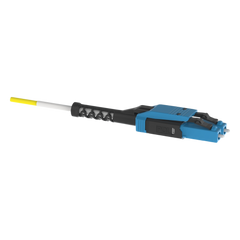 Jumper de Fibra Óptica Monomodo 9/125 OS2, LC-LC Uniboot Duplex, OFNP (Plenum), Color Amarillo, 2 Metros