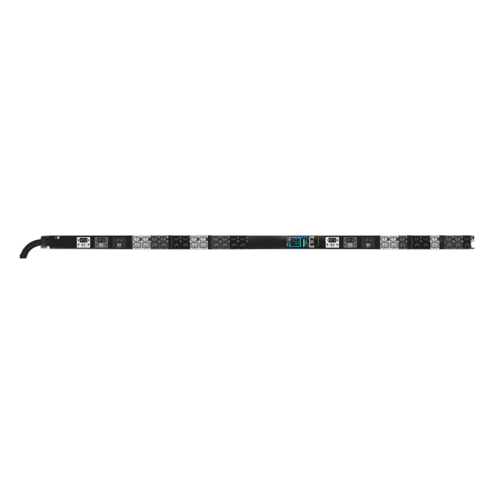 PDU Inteligente Enlogic Advantage MSPO / 42 Tomas (21) C13 + (21) 4-en-1 C13/C15/C19/C21 / 208 Vca Trifásico 3P Delta 60 A (48 A) / 17.3 kVA / Monitoreo y Switcheo por Toma / 0U Vertical 1.78 m (5.8 ft)