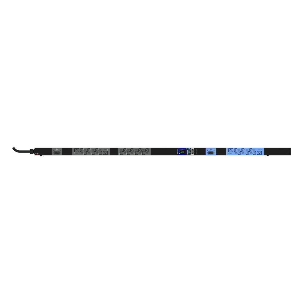 PDU Inteligente Enlogic Advantage MS / 24 Tomas (20) C13 + (4) C19 / 208 Vca Monofásico 30 A (24 A) / 5.0 kVA / Monitoreo por Entrada y Switcheo por Toma / 0U Vertical 1.75 m (5.7 ft)