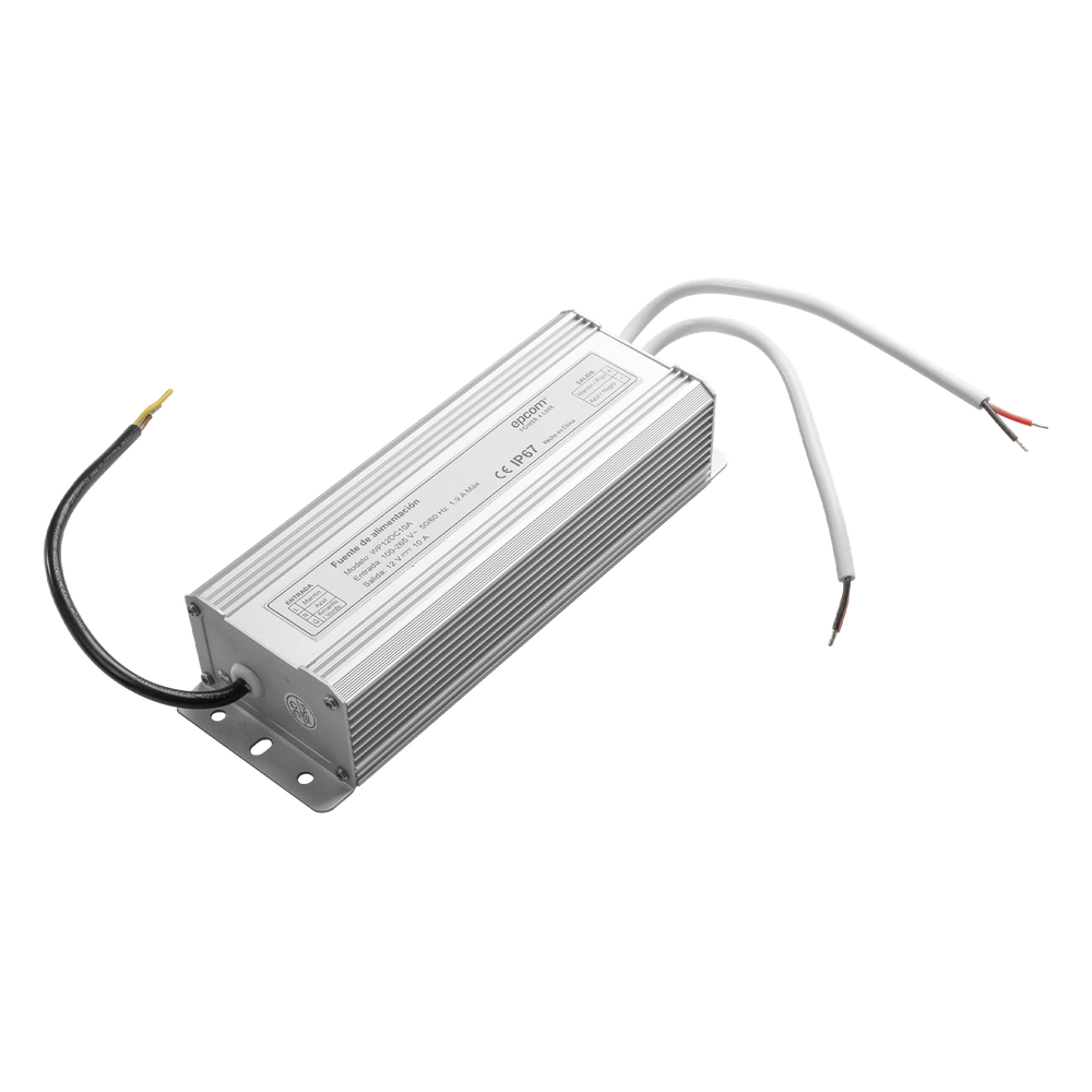 Fuente 12 V | 2 SALIDAS A 5 AMPER | 10 Amperes Totales | Waterproof | Intemperie grado IP67