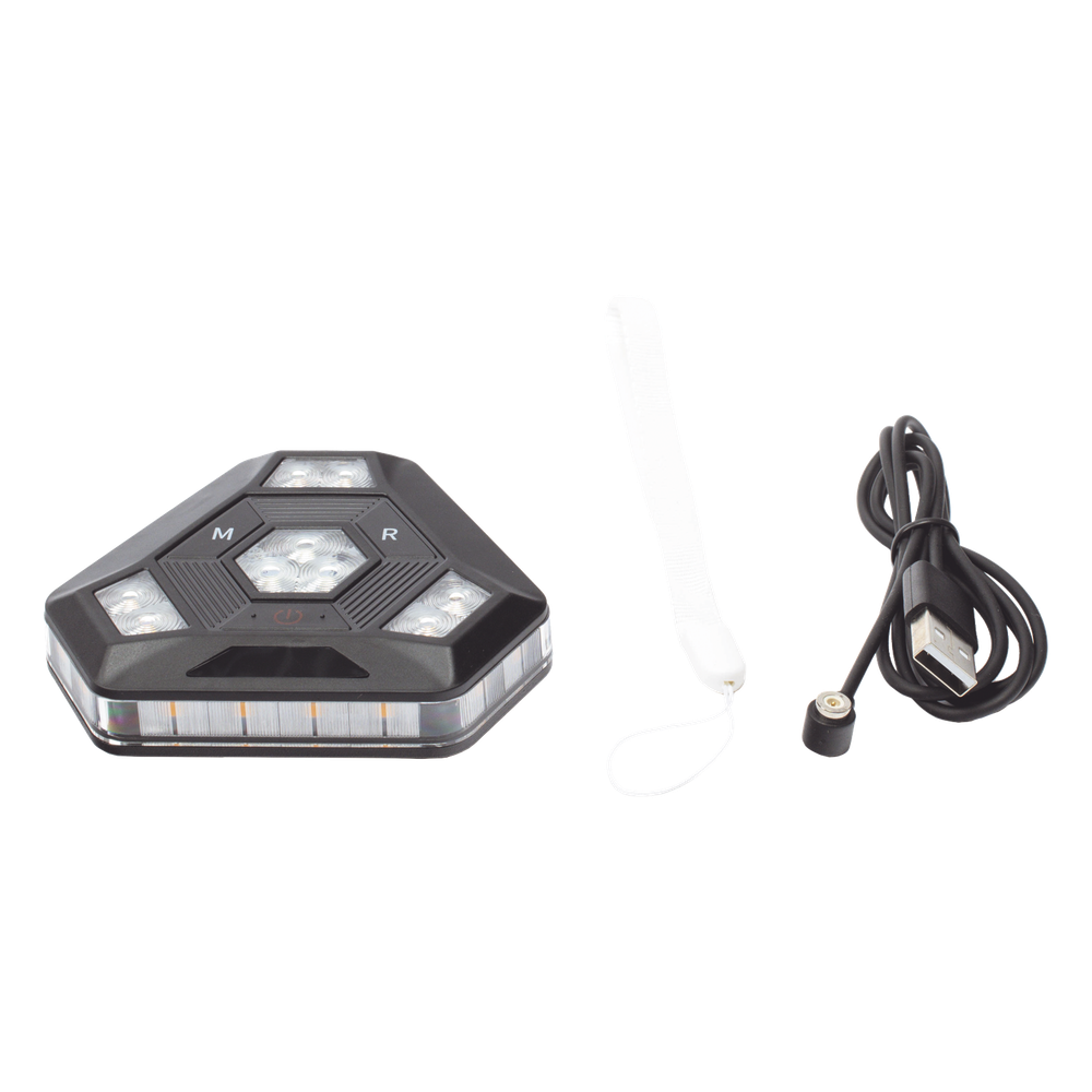 Luz Auxiliar Ámbar Ultra Brillante Para Automóviles, Motocicletas y Bicicletas Con Montaje Magnético