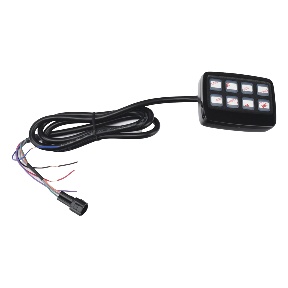 Barra directora de trafico de 8 Modulos, 32 LED, 47 pulgadas, Ambar Con Controlador de 8 interruptores, SAE