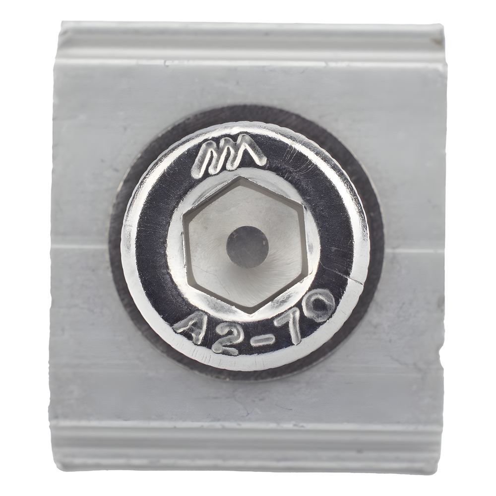 Conector N con tornillo para fijación en riel 5 y 8