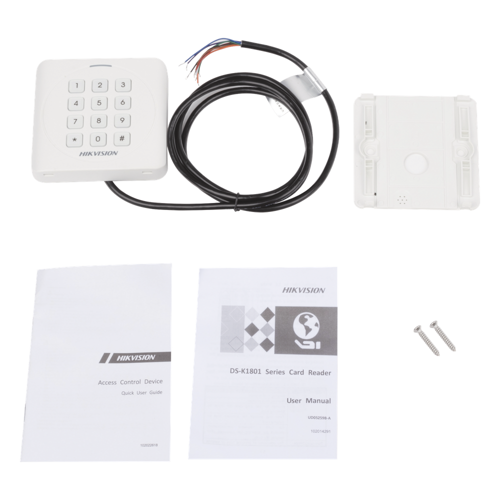 Lector de Tarjetas PROX EM y Contraseñas / Exterior IP65 / Wiegand / Compatible con Cualquier Panel / PEQUEÑO y ESTETICO