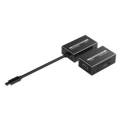 Extensor Mini 4K120Hz USB-C a HDMI | Transmisión 18 Gbps | Distancia 60m 4K@60Hz | HDR10 / HDCP 2.2 | Protección ESD ±8KV | Alimentación por Fuente de Señal