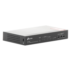 Switch PoE+ No Administrable / De Escritorio 8 puertos 10/100 Mbps / 4 puertos PoE af/at Inteligente / Presupuesto 66 W / Hasta 250 metros
