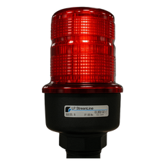 Luz de advertencia LED serie Streamline, 12- 48 Vcc, roja
