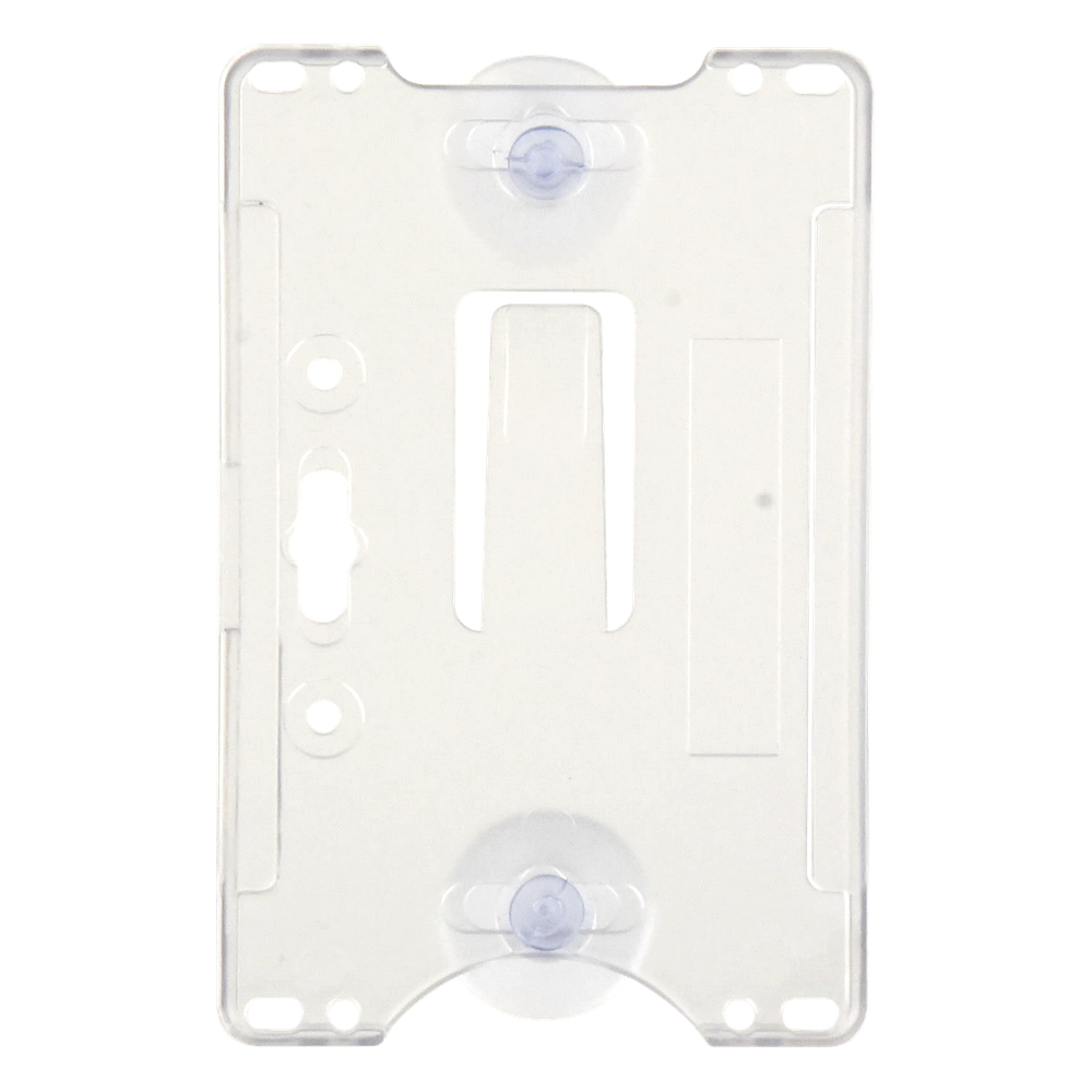Porta tarjeta de plastico ABS / Transparente / Compatible con tarjetas ACCESSCARDEPC / PROCARDX o Formato CR80