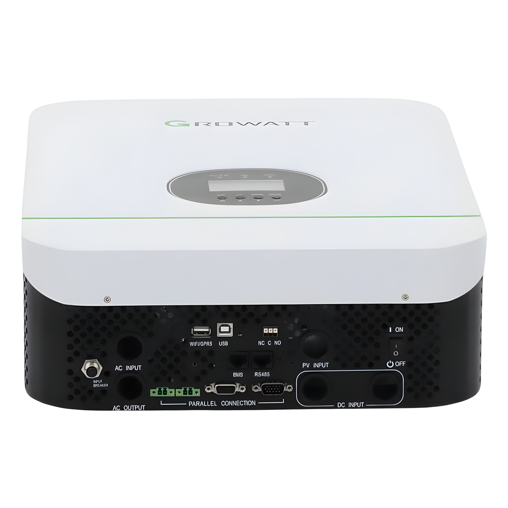 Inversor Cargador 3kW Compatible con Baterías de Litio, Monitoreo Remoto y Sincronización para Mayor Potencia, Operación 48Vcc
