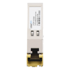 Transceptor Óptico SFP a RJ45 / Auto negociación 10/100/1000 Mbps / Conector RJ45 / 1000BASE-T / Distancia de hasta 100 m.