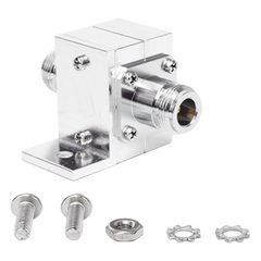 Protector Coaxial RF / 125-1000 MHz / 50 &Omega; / Conectores N Hembra / Ceja Lateral / 50 kA