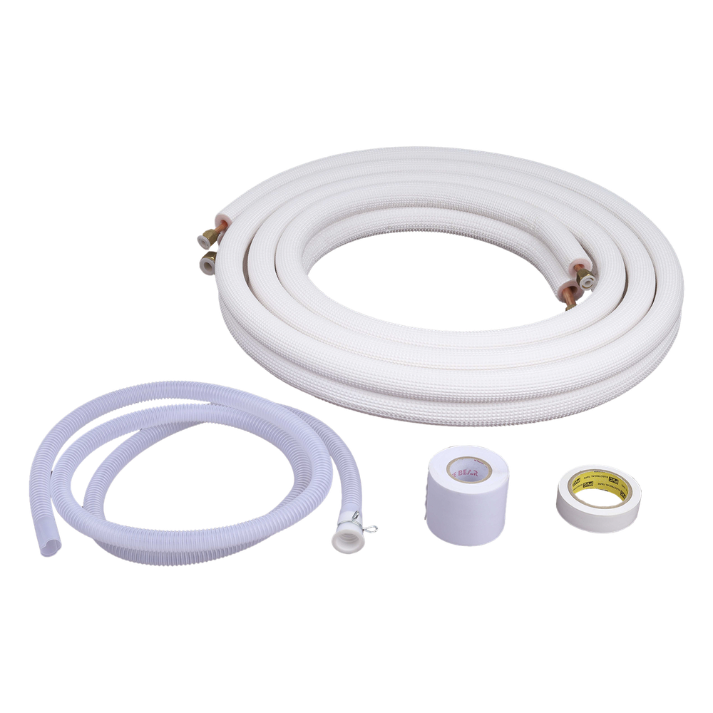 Kit de tubería / 1 / 4"  y 3 / 8 " / Capacidad para minisplit AUFIT / 1 Tonelada / Cinta aislante / Accesorios / Longitud de 4 metros