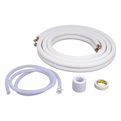 Kit de tubería / 1 / 4"  y 3 / 8 " / Capacidad para minisplit AUFIT / 1 Tonelada / Cinta aislante / Accesorios / Longitud de 4 metros