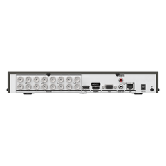 DVR 16 Canales TurboHD + 16 Canales IP / 8 Megapíxel (4K) / Audio Bidireccional / ACUSENSE Lite / 1 Bahía de Disco Duro / H.265+ / Salida en Full HD