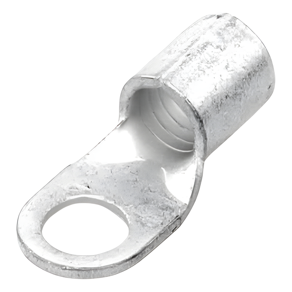 Zapata Terminal de Ojillo para Tornillo 1/4" (6.35 mm)  y Calibre 6 AWG.