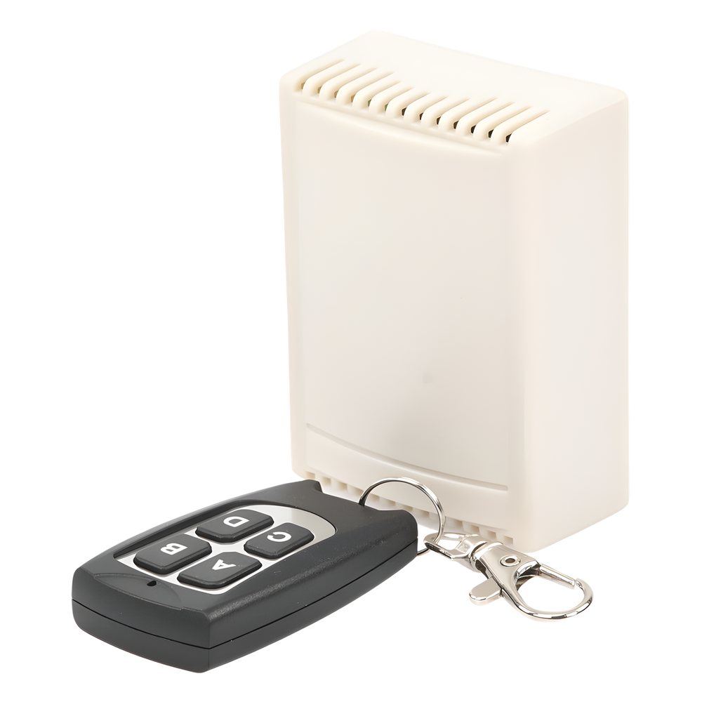 Receptor con Control Remoto de 4 Canales / Soporta 40 Transmisores