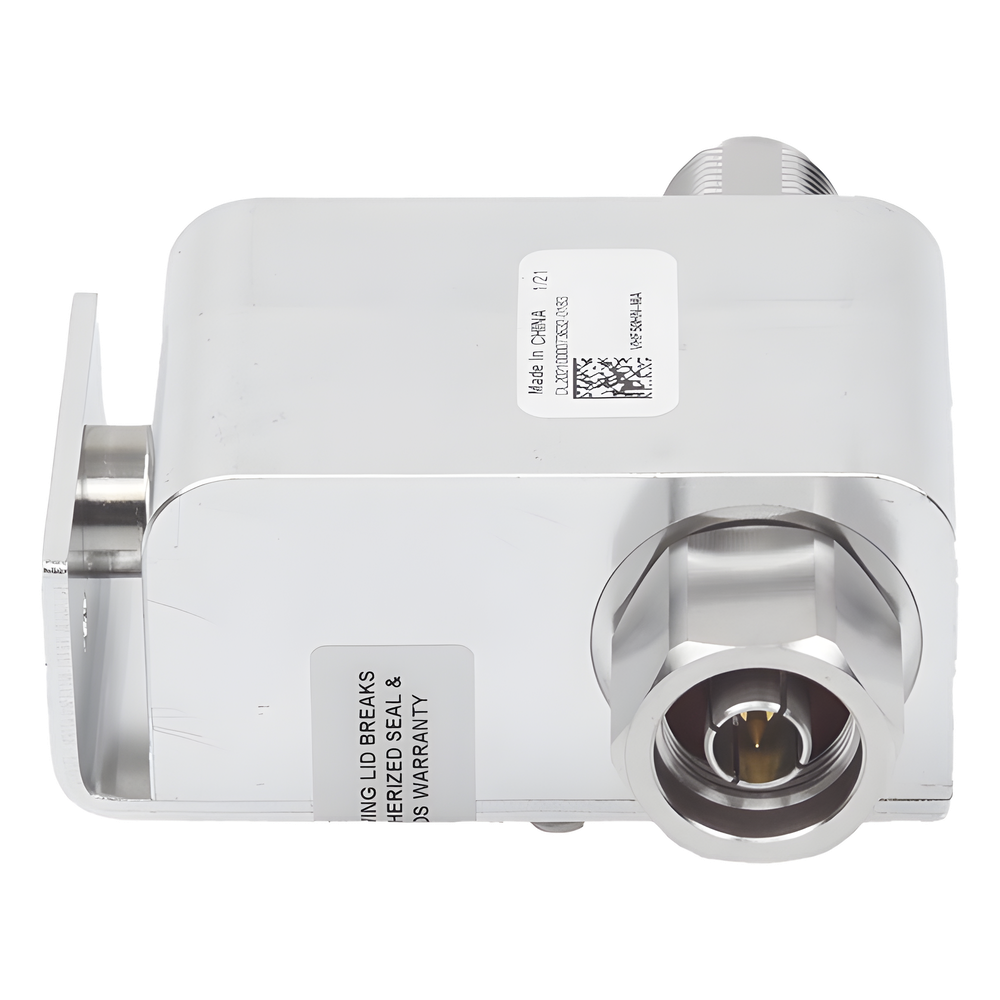 Protector Coaxial RD de Banda Ancha para Combinadores de 100 a 512 MHz Con Conector N Macho a la Antena.