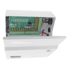 Fuente de Poder Profesional de 12 Vcc @ 20 A / Soporta 18 Cámaras / Capacidad de Batería de Respaldo (No Incluida) / Voltaje de Entrada de 96-264 Vca