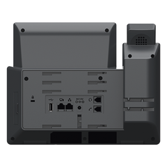 Teléfono IP Wi-Fi, Grado Operador, 14 líneas SIP con 6 cuentas, pantalla LCD  5", puertos Gigabit, Bluetooth, PoE, codec Opus, IPV4/IPV6 con gestión en la nube GDMS