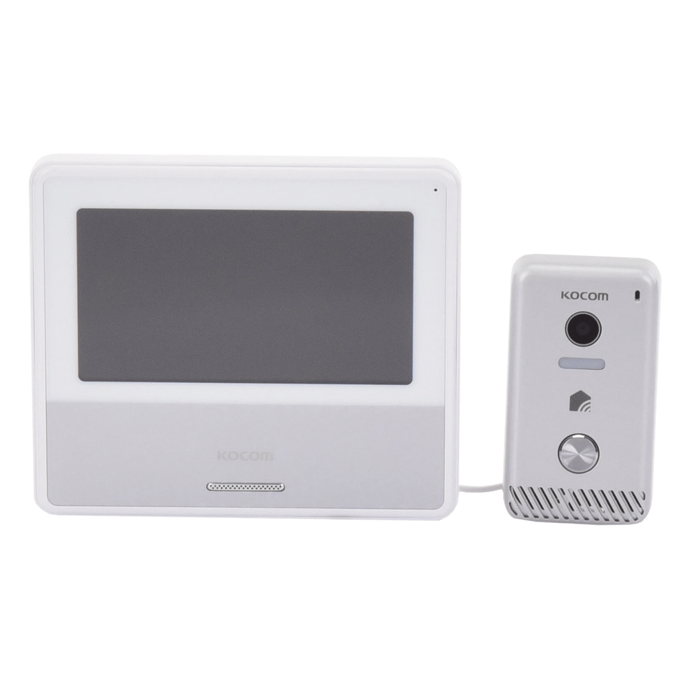 KIT DE VIDEOPORTERO IP COLOR NEGRO / Apertura con app / Súper elegante / Monitor WIFI / Alimentación 110vca
