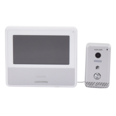 KIT DE VIDEOPORTERO IP COLOR NEGRO / Apertura con app / Súper elegante / Monitor WIFI / Alimentación 110vca