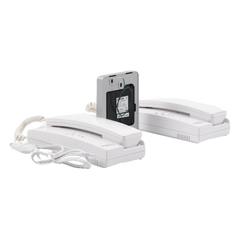 Kit de Audio Portero con 2 Auriculares y Frente de Calle