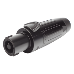 Conector Speakon | Hembra | 4 polos | carcasa negra | Cable AWG10 | 30A