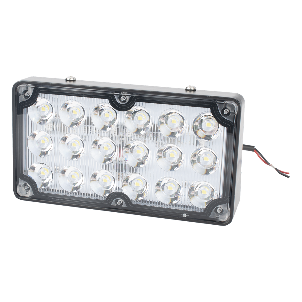 Luz de Escena de 6X3", Color Claro, Ideal para Ambulancias y Vehiculos de Trabajo