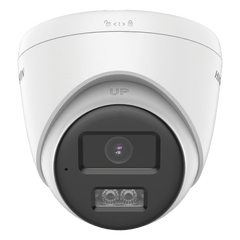 [Audio Bidireccional + Dual Light + ColorVu] Turret TURBOHD 4K (8 Megapixel) / Lente 2.8 mm / 40 mts IR EXIR + 40 mts Luz Blanca / Micrófono y Bocina Integrado / Exterior IP67 / dWDR