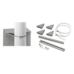 Kit de Montaje en Poste para Gabinete Concept de 20 Pulgadas (508 mm) de Ancho, Acero Gris