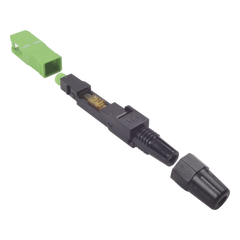 Conector Rápido de Instalación en Campo, Monomodo, SC/APC, Pre-Pulido, Re-Terminable, Ideal para Aplicaciones FTTx