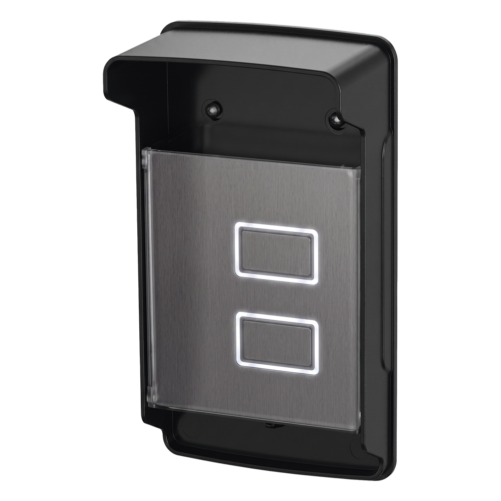 Carcasa Protectora Universal Color Negro con Tapadera de Acrílico / Medidas 245 × 143 × 83 mm / Compatible con Múltiples Modelos de Control de Acceso