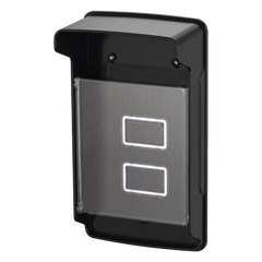 Carcasa Protectora Universal Color Negro con Tapadera de Acrílico / Medidas 245 × 143 × 83 mm / Compatible con Múltiples Modelos de Control de Acceso