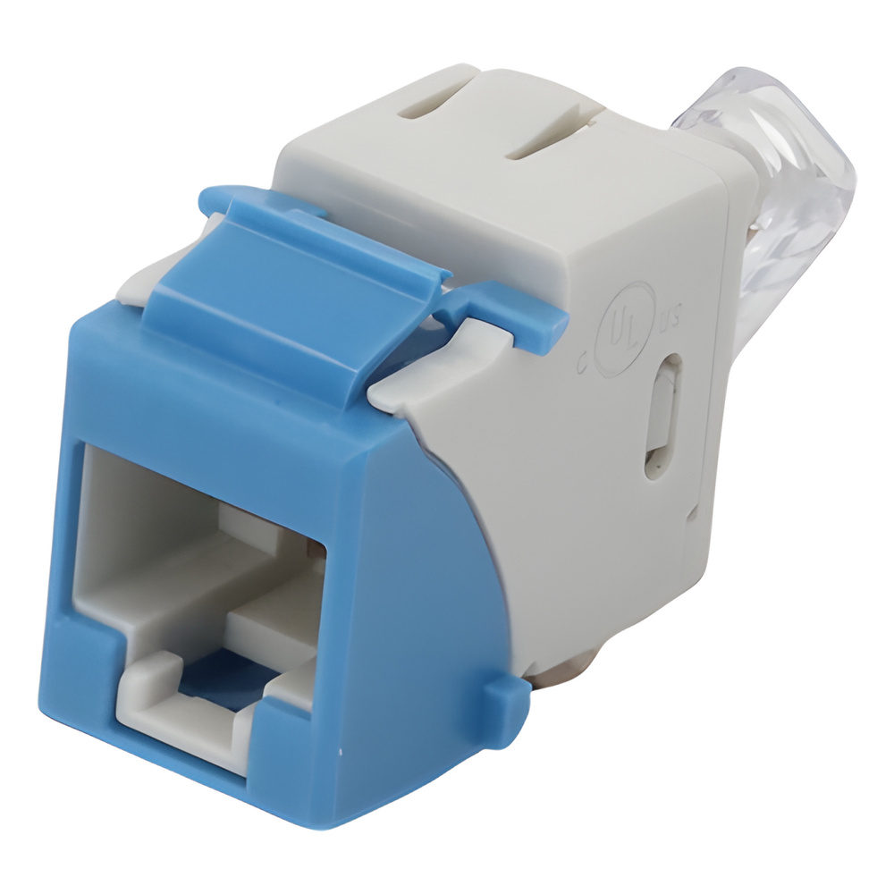 Jack UltraMAX Cat6, UTP, Tipo Keystone, Color Azul, Punch Down