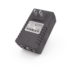 Adaptador de pared / Inyector PoE / 24 Vcc / 1 A / Controlado por chip IC / Protección contra OV, OC, SC, UV/  Fácil de instalar