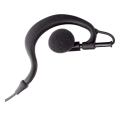 Micrófono - audífono de gancho ajustable al oído con conector de dos pines para KENWOOD Y TXPRO