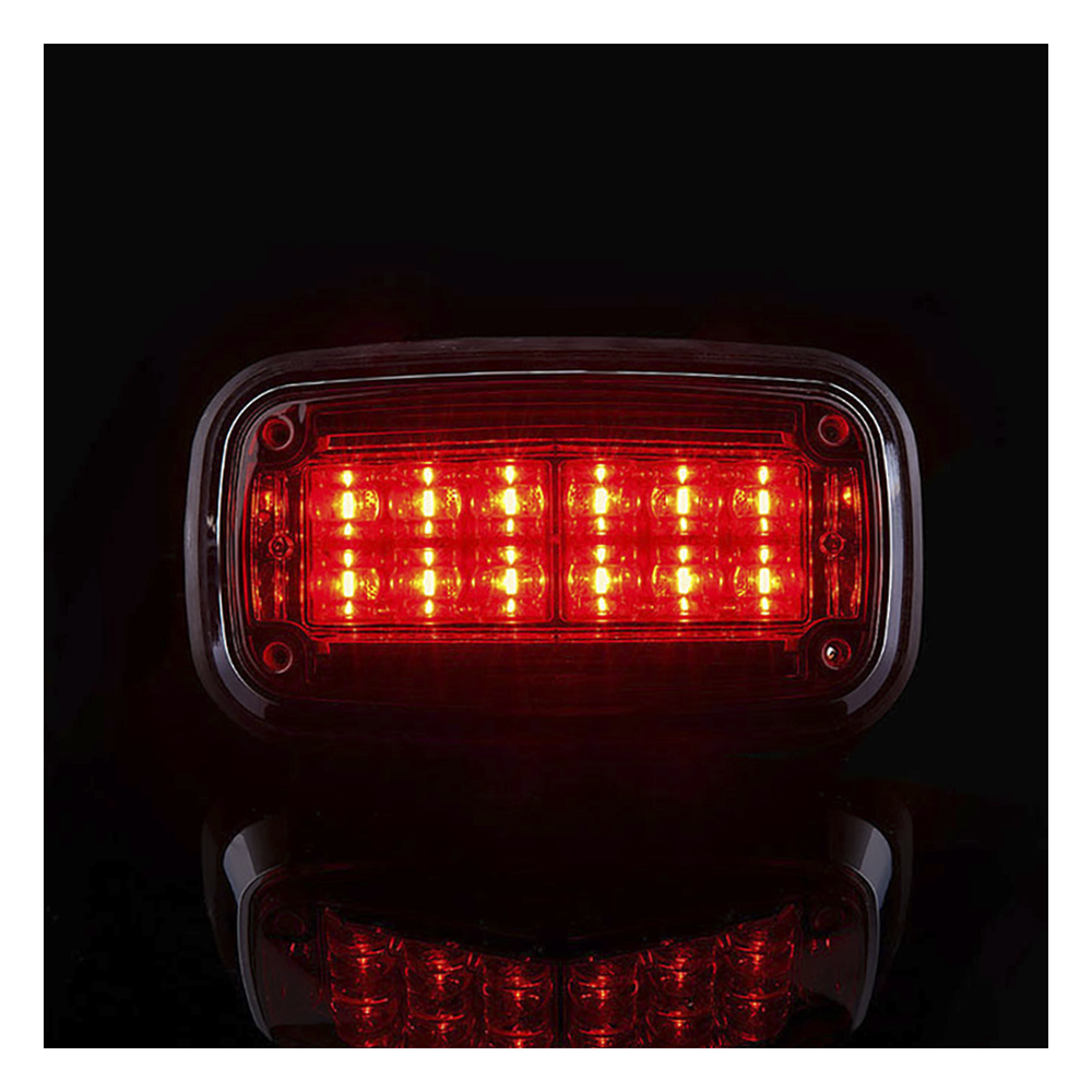 Luz de advertencia 8 X 4", Color Rojo, IP67, SAE, Ideal para Ambulancias