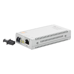 Convertidor de medios Gigabit Ethernet a fibra óptica, conector LC, multimodo (MMF), distancia de 220 hasta 500 m, con fuente de alimentación multi-región