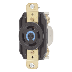 Receptáculo con Bloqueo de Media Vuelta Industrial 20 A 125/250 V CA / 3 Polos 4 Hilos / Nema L14-20R.