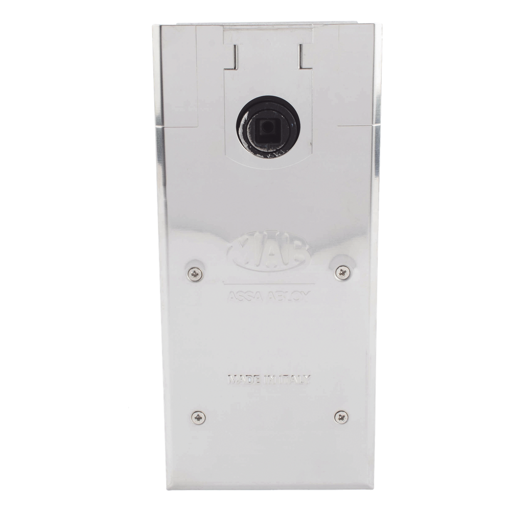 Bisagra de piso, / Cierrapuertas DC450 / Para Puertas de Doble Acción hasta 120 kg / Ángulo de Apertura 130° / Ajuste de Velocidad de Cierre y Latch