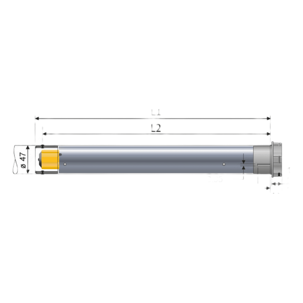 Kit de Motor RTS para Persiana de Eje de 50mm/ Max 3x4 mts/ Alimentación a 120 VCA