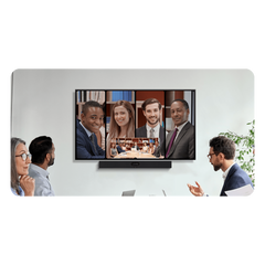 Barra de Videoconferencia todo en uno SmartVision 40 de Yealink para Salas de Conferencia Pequeñas y Medianas con IA y Seguimiento de Voz