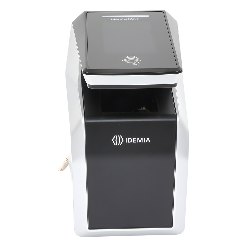 Lector de huella MorphoWave Compact MD/ IP65 / PoE, MIFARE / DESFire.